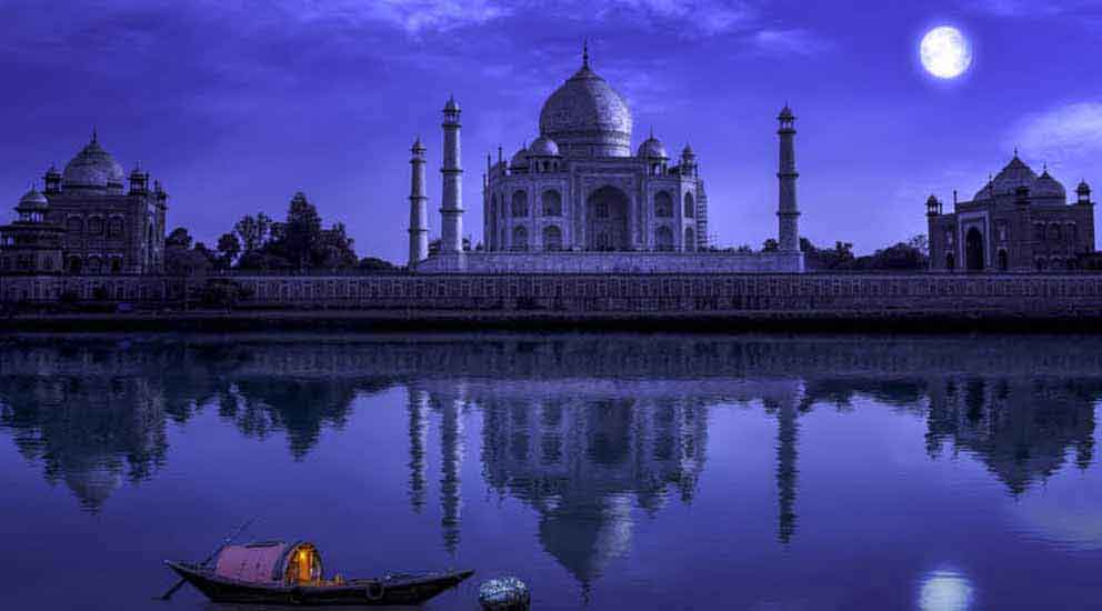 Taj Mahal during Full Moon Nights